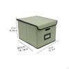 Collapsible Storage Container with Lids for Bathroom And Home Organization of Towels Clothes Books