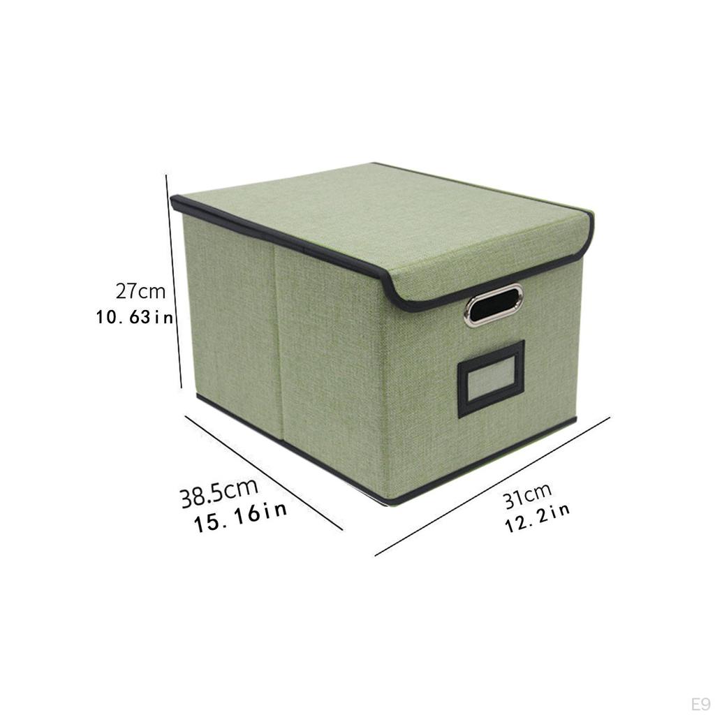 Collapsible Storage Container with Lids for Bathroom And Home Organization of Towels Clothes Books