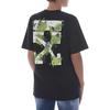OFF WHITE T Shirts Men's Black Crew Neck Moderate OWAA029R187700081040