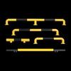 Thickened Steel Pipe Parking Barrier