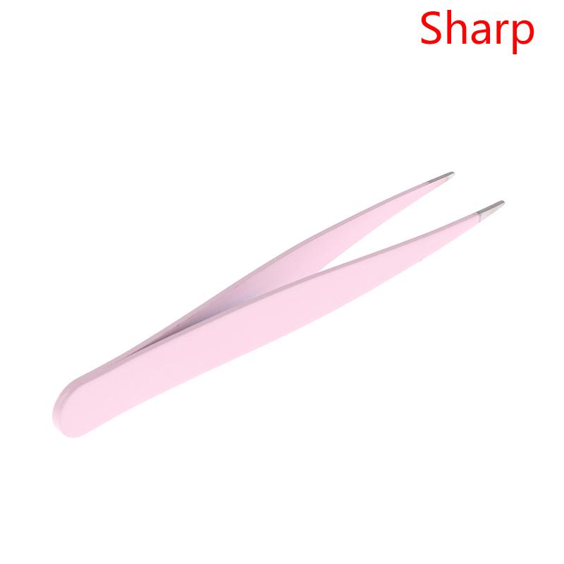 1 Pinza para Cejas de Acero Inoxidable con Cepillo Peine Pinzas Pinzas para Extensión de Pestañas Pinza para Doble Párpado Herramienta de Maquillaje