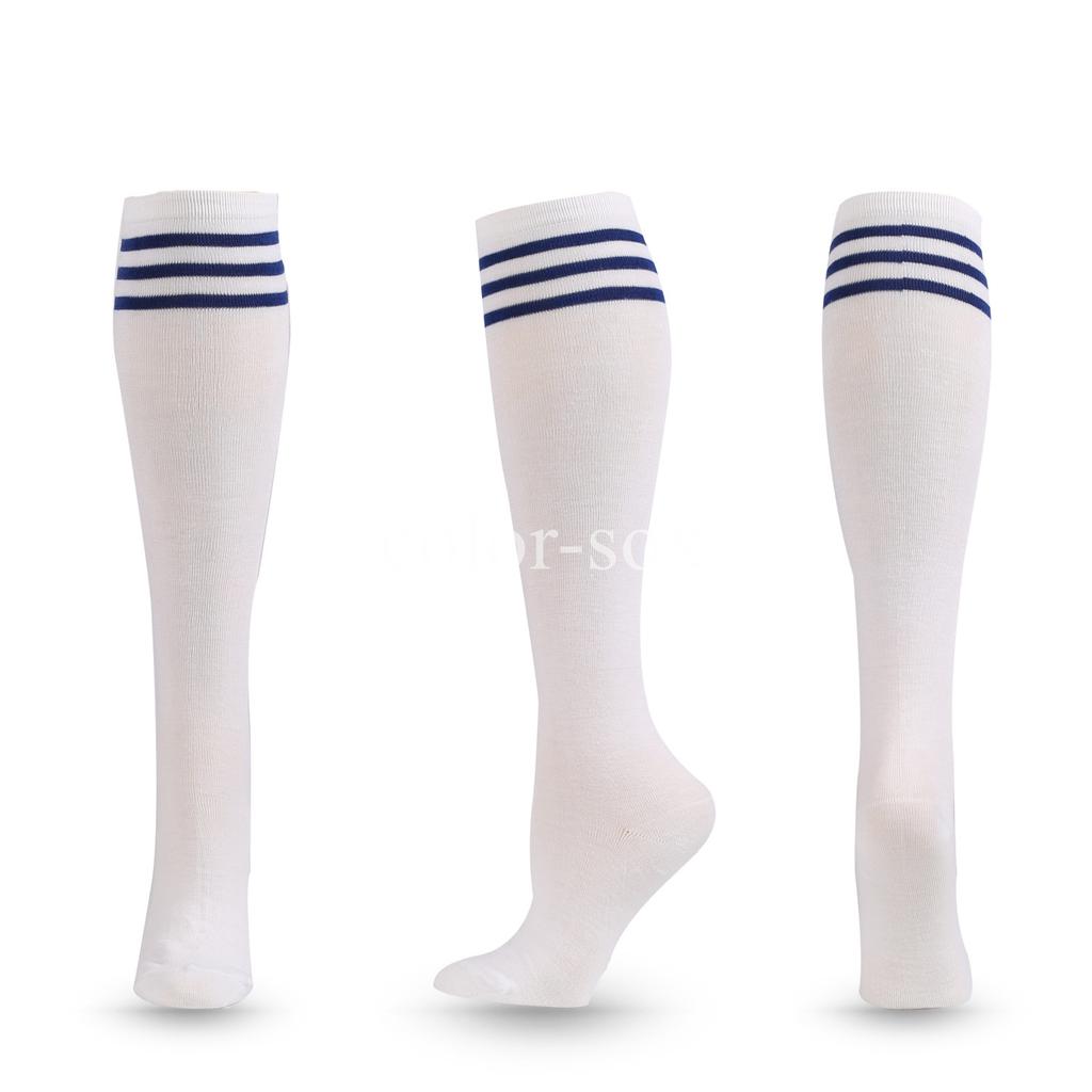 Unisex Compression Socks Football Socks Non-slip Long Tube Knee High Stockings Socks Striped Soccer Socks Running Sports Socks