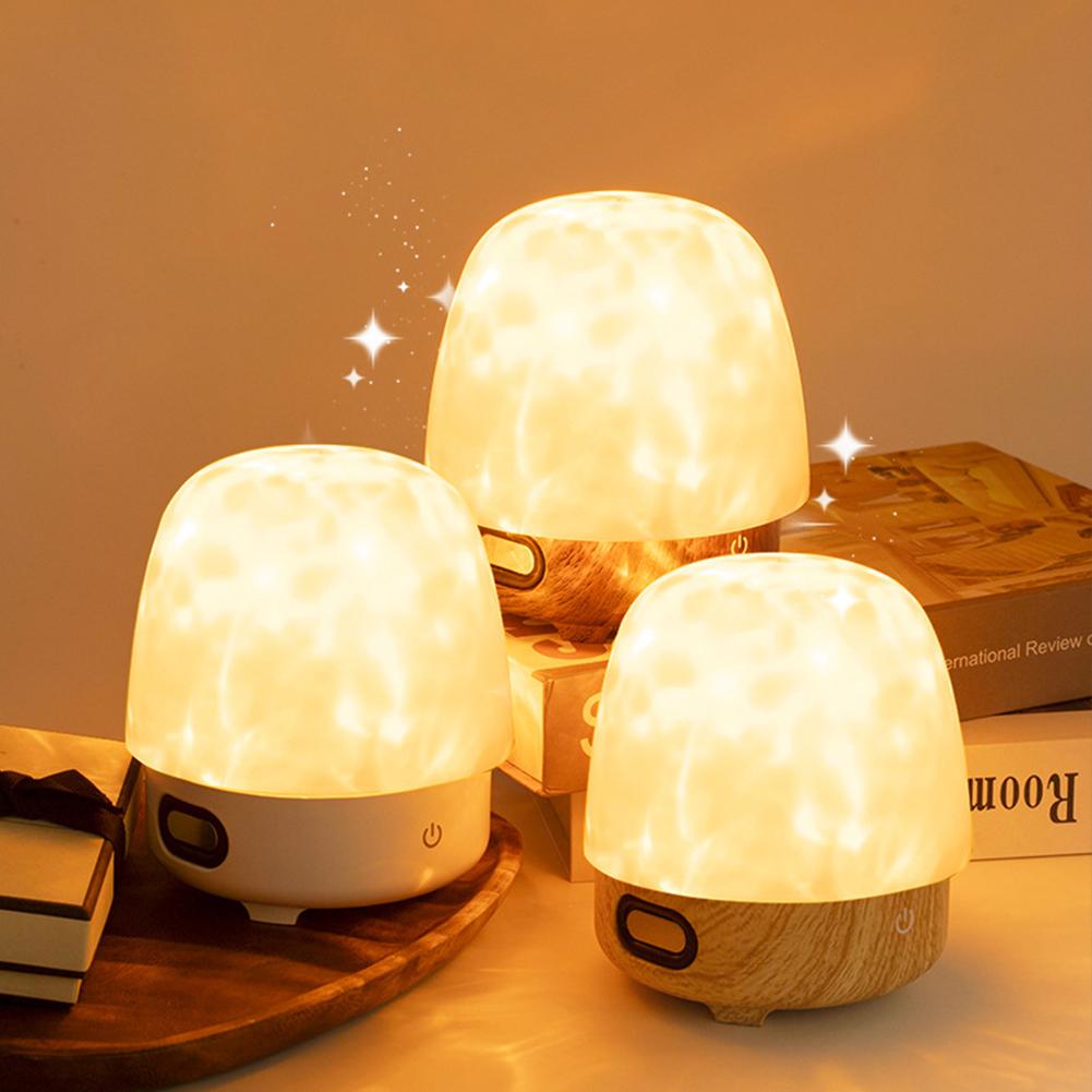 Water Ripple Night Light 16 Colors with Remote Creative Water Ripple Atmosphere Light Water Ripple Effect Light for Living Room