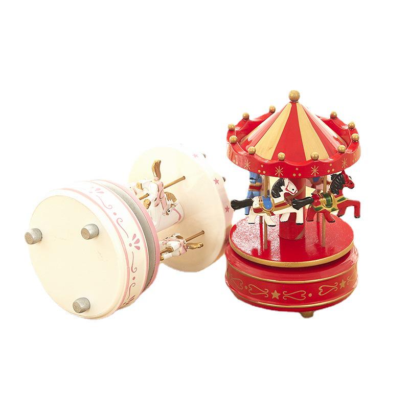 Sky City Carousel Music Box: Romantic European-Style Birthday Gift with Spire Clockwork