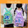 Mochila Infantil Lilo Stitch Com Nylon Durável Para Uso Escolar E Design de Desenho Animado