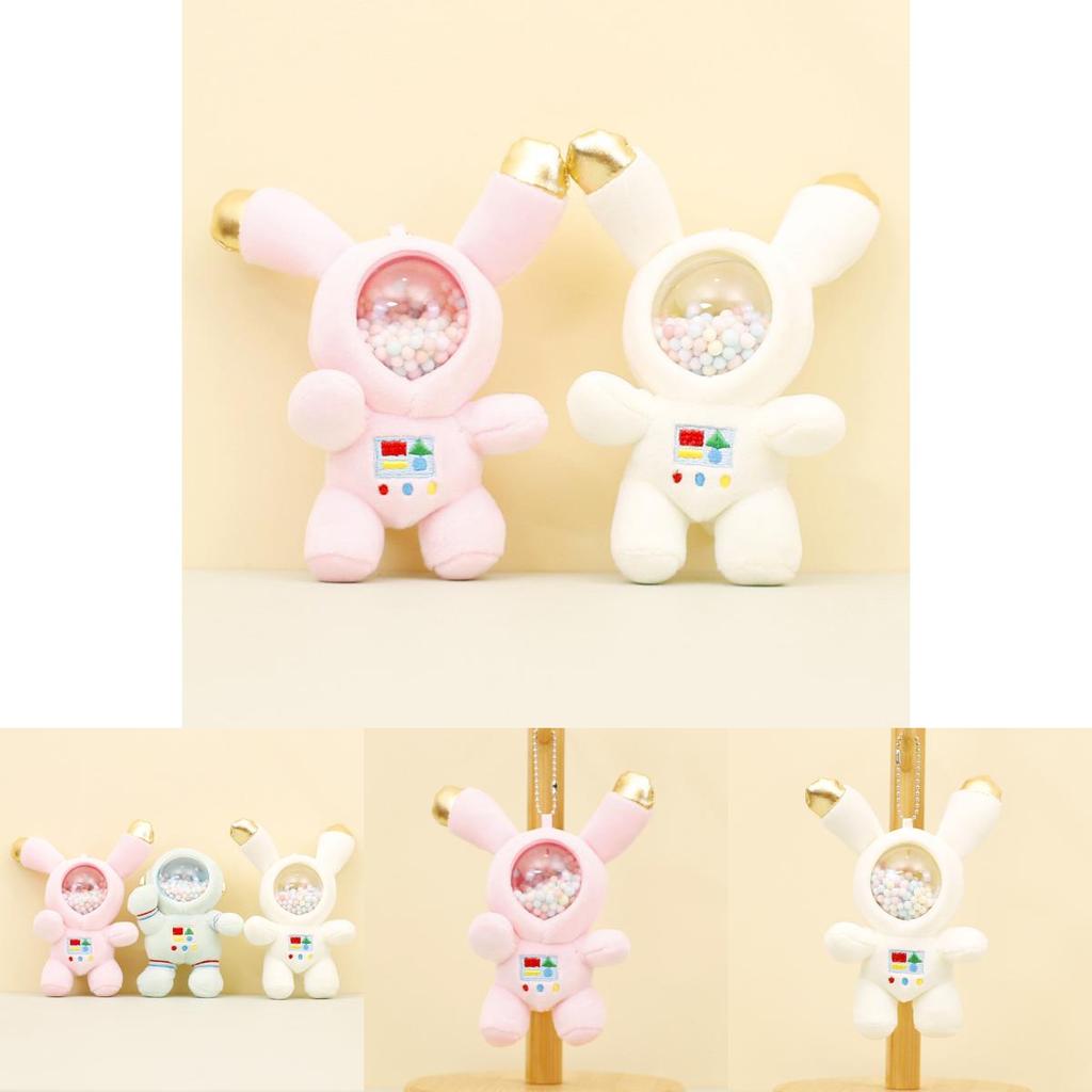 Charming Astronaut Plush Keychain Space Bunny Doll Backpack Decoration