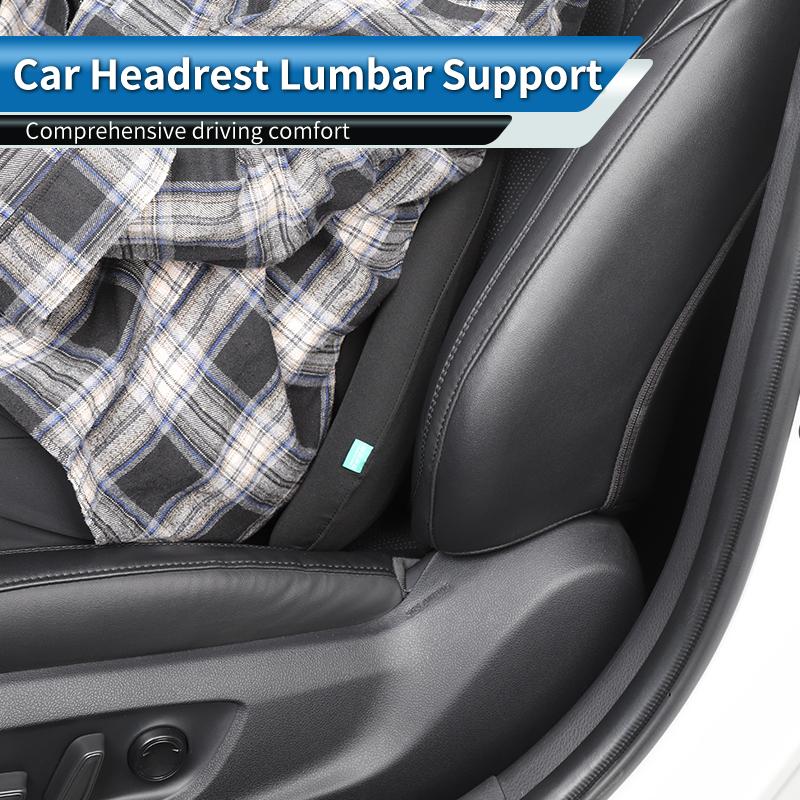 BAG1 Car Stickers Cushion Memory Cotton-Padded Headrest Lumbar Support For VW Scirocco Jetta Beetle Golf Passat Polo Tiguan Touran