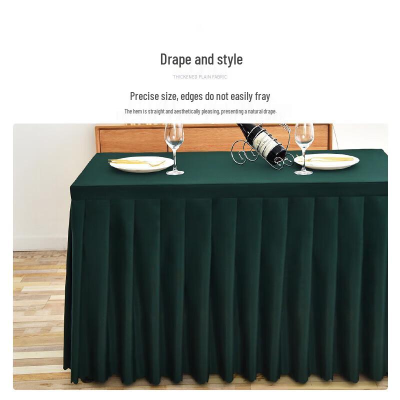 Fabric Event Table Cover with Skirt