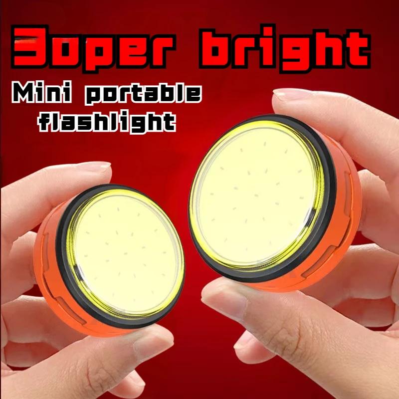 3000lm Mini High Power LED Camping Flashlight USB Rechargeable with Magnet Base Power Bank for Outdoor Tent Portable Emergency Lantern