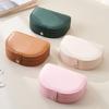 Practical Sturdy Leather Jewelry Container Drawers Home Accessory Portable Decoration for Collectors and Enthusiasts