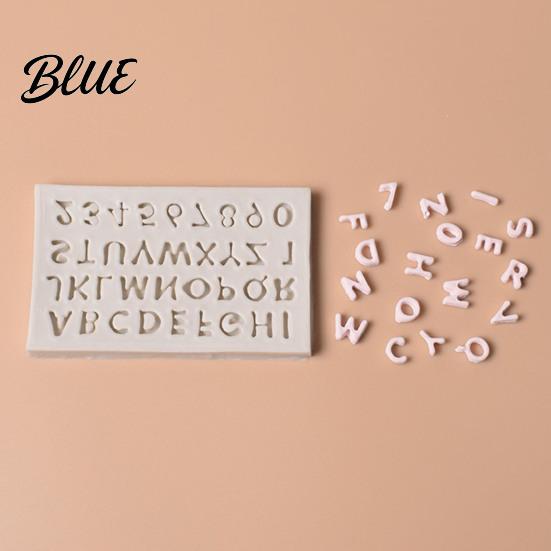Flexible Molds for Fondant Alphabet Number Silicone Mold Cake Decorating Mini Letters 0-9 Baking Tool Bakery Supplies Cakes Non-stick Resin