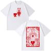 Bad Bunny Un Verano Sin Ti Mode Print Vintage T-Shirt Unisex Damen Oversized T-Shirt Lässig Baumwolle Harajuku Streetwear T-Shirts
