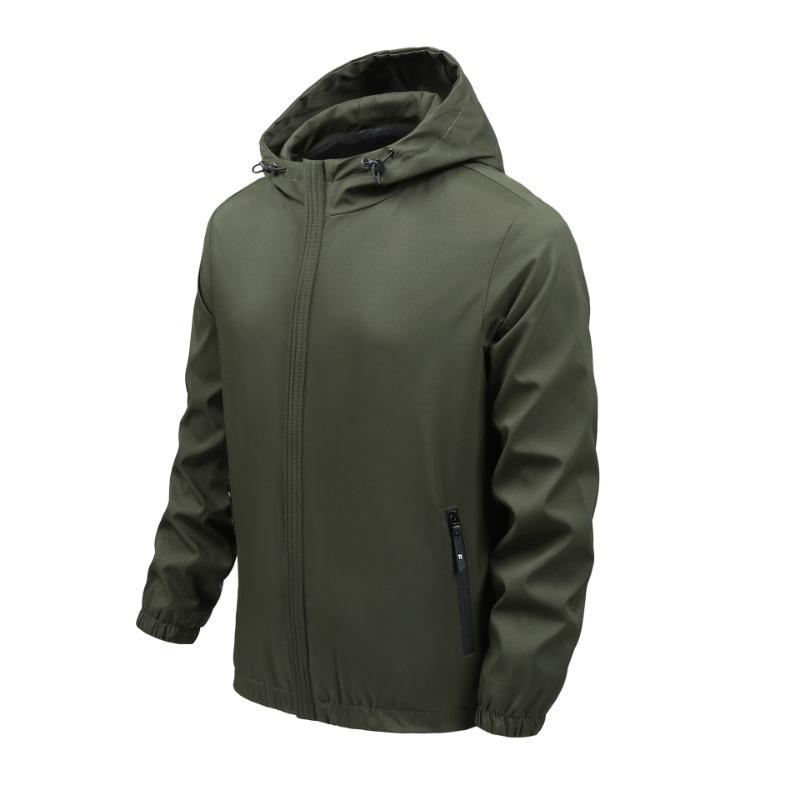 Men S Hooded Casual Outdoor Windproof Jacket