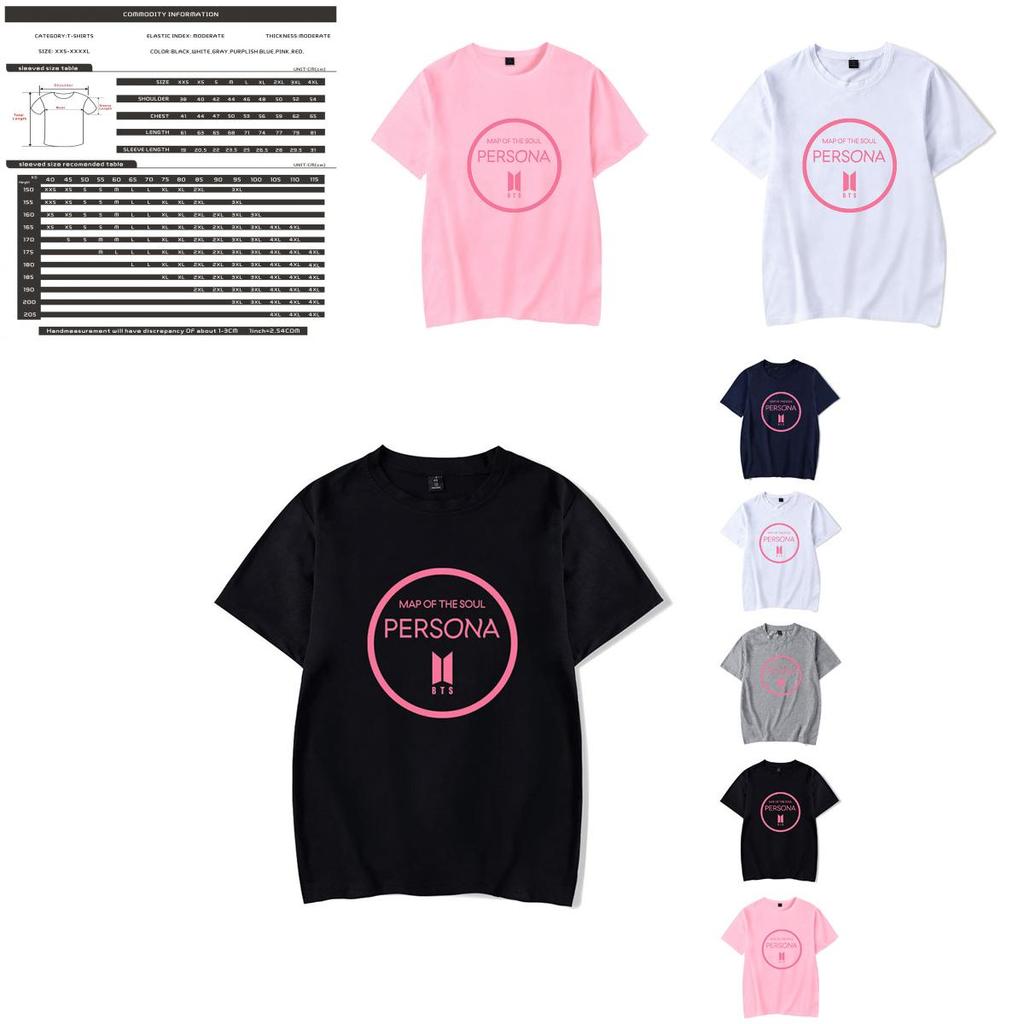 Map Of The Soul Persona Bts Tshirt Unisex Casual Cotton Blend Tee With Bold Graphic Design
