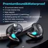 Bluetooth-Compatible 5.3 Stereo Headphones with Mic HD Call Waterproof Sports Earphone Mini Invisible Sleep Earphone for Running