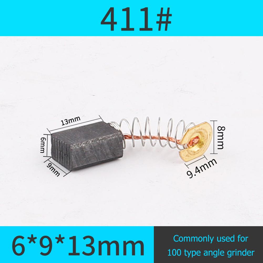 10pcs Motor Carbon Brush Set Replacement Parts Carbon Brush Electric Hammer Cutting Polishing Machine Power Tool Electric Tools