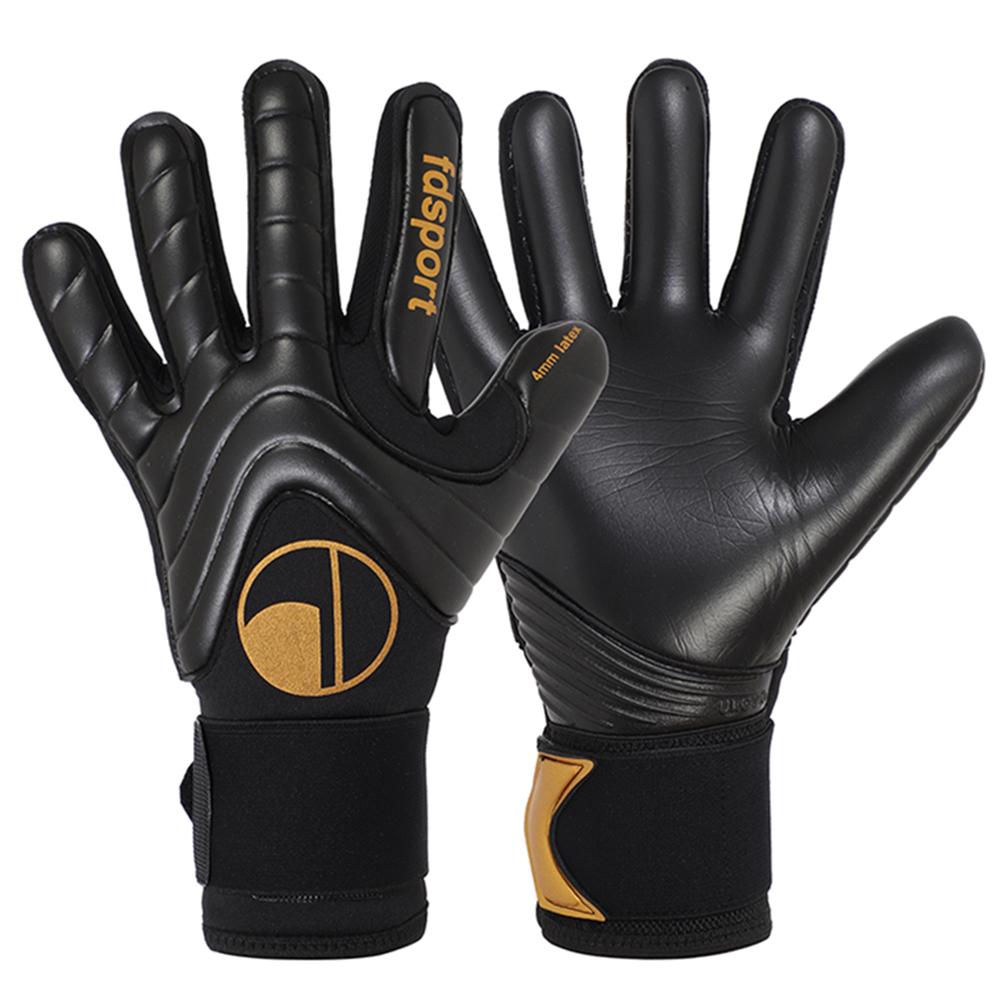 Men Women Goalkeeper Gloves Game Football Soccer Training Match 4mm Thicken Latex Goalie Gloves Protection Non-slip Breathable