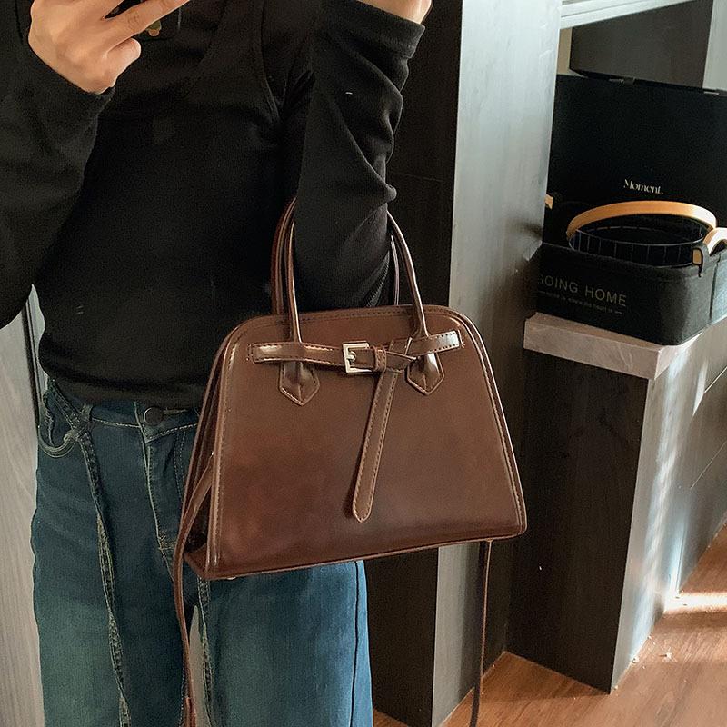 French niche texture handbag women's handbag 2025 new simple small square bag versatile shoulder crossbody bag