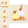Adorable Plush Duck Keychain Stuffed Animal Toy Soft Short Plush White Yellow Duck
