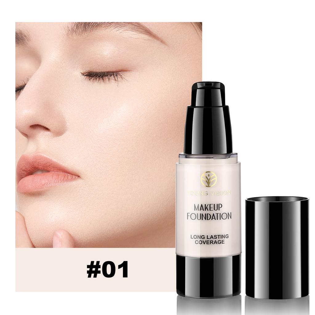 Weiße Flüssigfoundation Cosplay Gesicht Make-up Basis Langanhaltend Wasserdicht Hohe Deckkraft Abdeckstift Foundation Make-up für Frauen