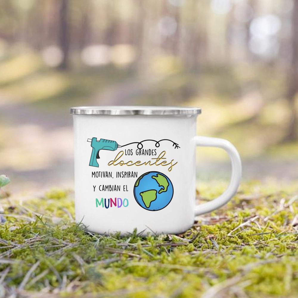 Without Teachers Like You Thank You for Teaching Me Printed Mug Coffee Cups Drinks Enamel Mugs Teacher's Day Gifts for Teachers