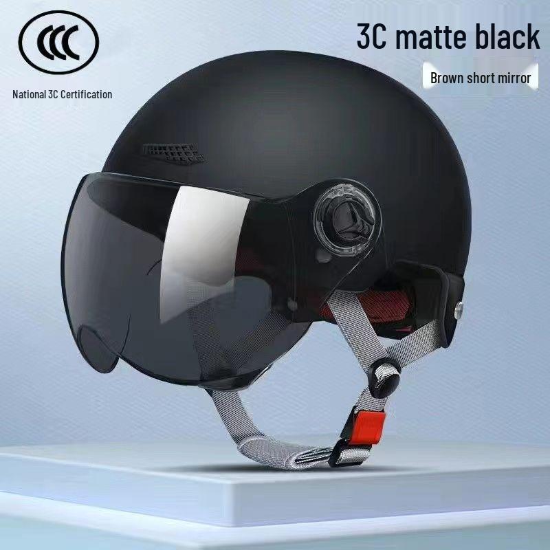 3C Certified Electric Bicycle Helmet with Sun Protection for Men & Women, All-Season Gray One Size