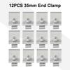 Solar End Clamp Bracket Clamp Mounting Bracket Silver Z Style Aluminum End Home Improvement Solar Support Adjustable
