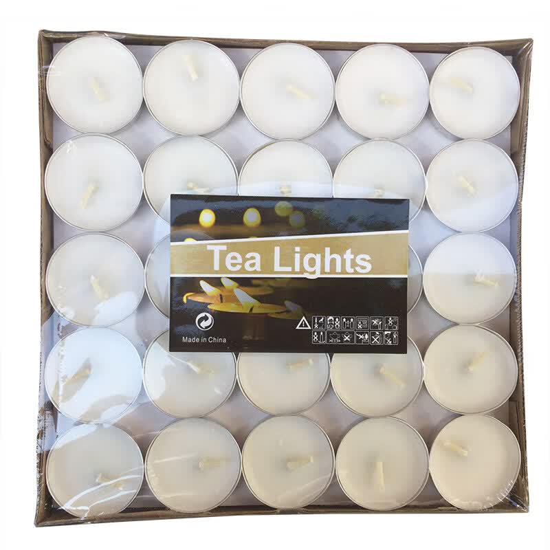 LIEI Smokeless Round Tea Light Candles