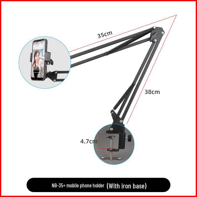 

Универсальный консольный кронштейн для камеры с заполняющим светом для мобильных и настольных прямых трансляций NB-35 1/4 bracket + 1/4 gimbal