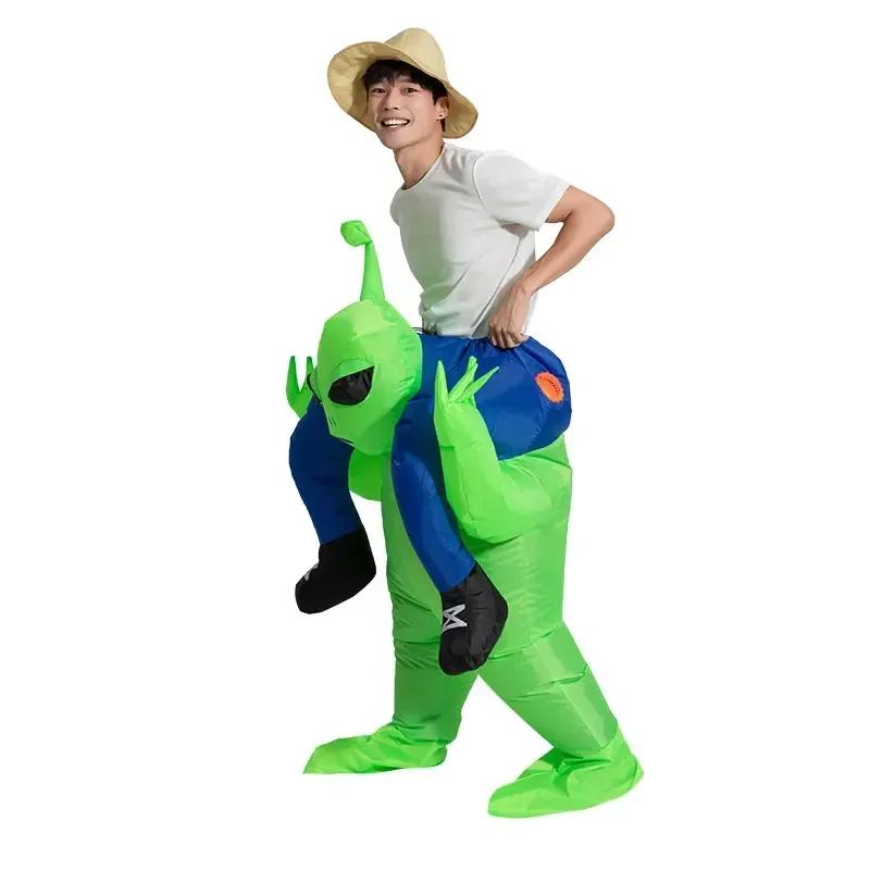Yetişkin Uzaylı Şişme Kostüm Üzerinde Binme Parti Cadılar Bayramı Kostümü Cosplay erkek Kadınlar için