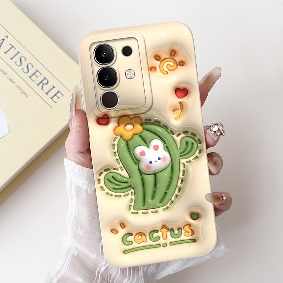 For Vivo Y29 4G 5G Case Fashion Rabbit Cartoon Cover Shockproof Phone Case For Vivo Y29s Y 29 S VivoY29 5G V2420 Soft TPU Fundas