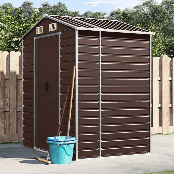VidaXL Abri de Jardin, Cabane à Outils avec Poignées, Remise à Outils avec Toit Inclinable, Abri de Rangement Terrasse, 3188264