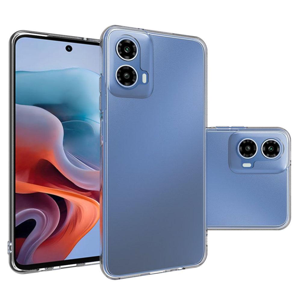 For Motorola Moto G45 5G/G34 5G TPU Case Transparent Slim Phone Cover (Big Rear Lens Hole)