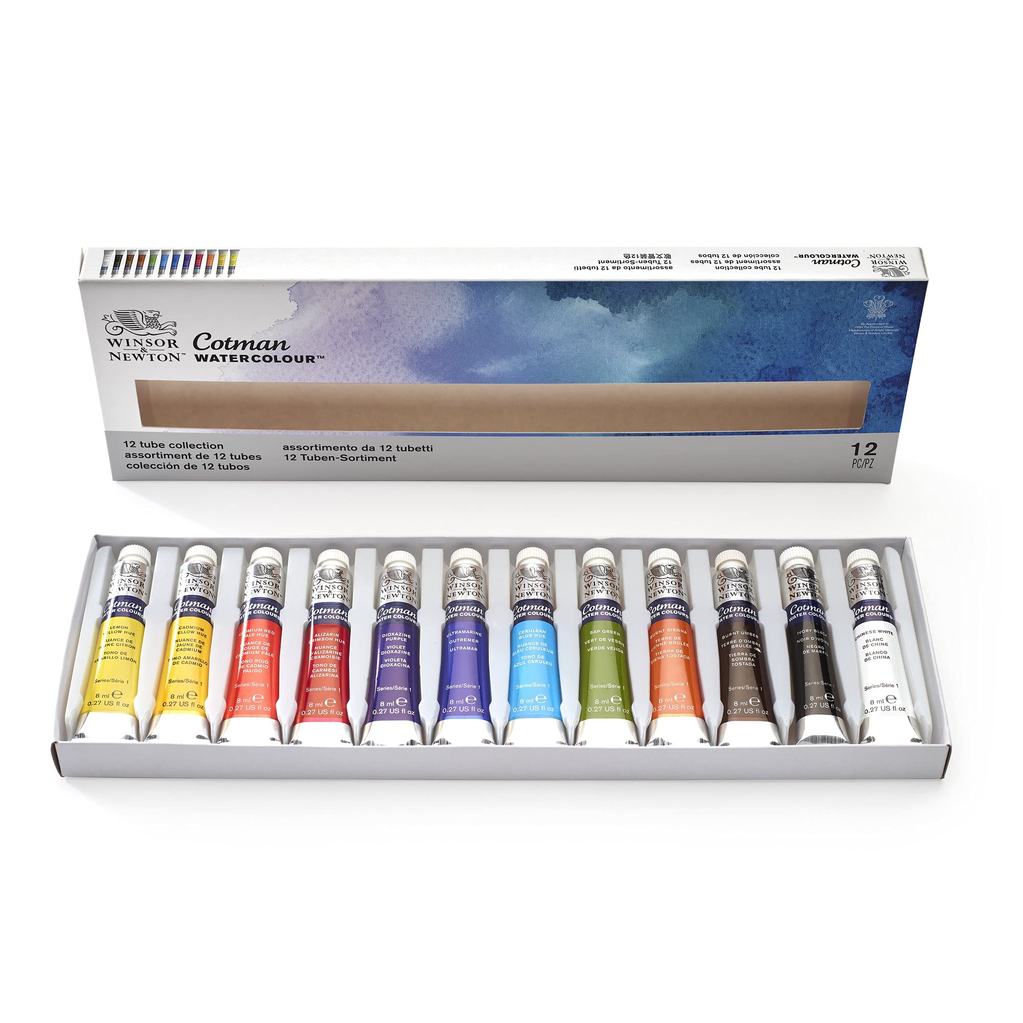 

Winsor & Newton Cotman Watercolor Collection Set, 8ml, 12 Colors, 18909636