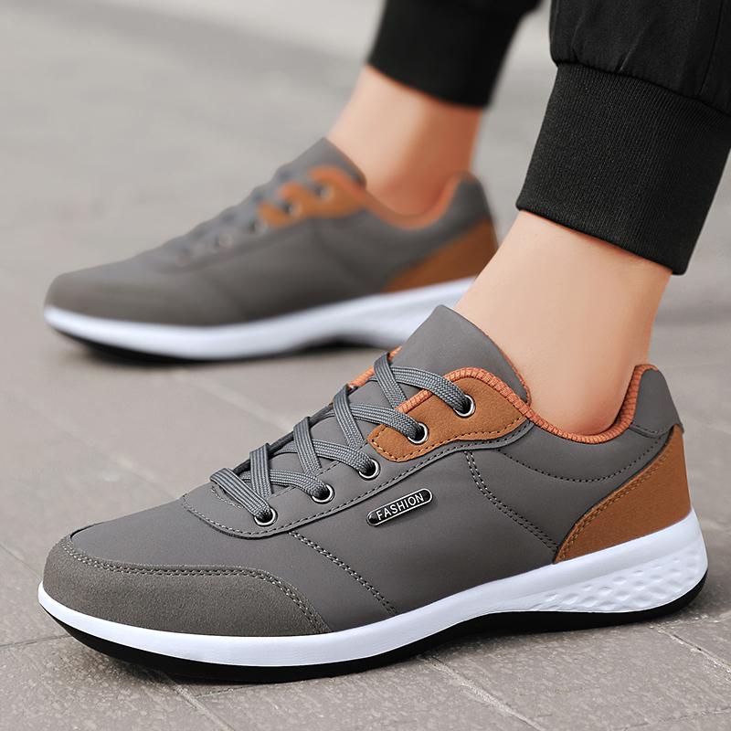 Men PU Leather Shoes Sneakers Trend Casual Shoes Fashion Breathable Leisure Male Sneakers Non-Slip Footwear Men Vulcanized Shoes