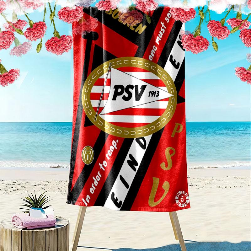 Asciugamano da Spiaggia PSV Eindhoven, Asciugamano Grande Morbido Asciugatura Rapida per Spiaggia Campeggio Nuoto