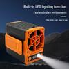 Rechargeable Portable Waist Clip Fan for Summer Cooling, Outdoor, and Construction Use