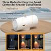 4 Pezzi Luce Notturna LED Intelligente con Sensore di Movimento Ricaricabile USB Lampada Ambientale Gradiente RGB per Camera da Letto Scrivania Armadio Decorazione Lampada da Parete