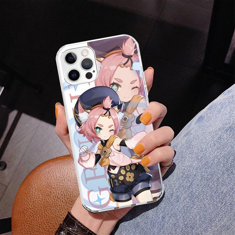 Genshin Impact Anime Phone Case For iPhone 17 Air 16 Pro Max 16E 15 + 14 Plus 11 12 13 Mini 7 8 SE Gift Print Cover Fundas 17 Ai