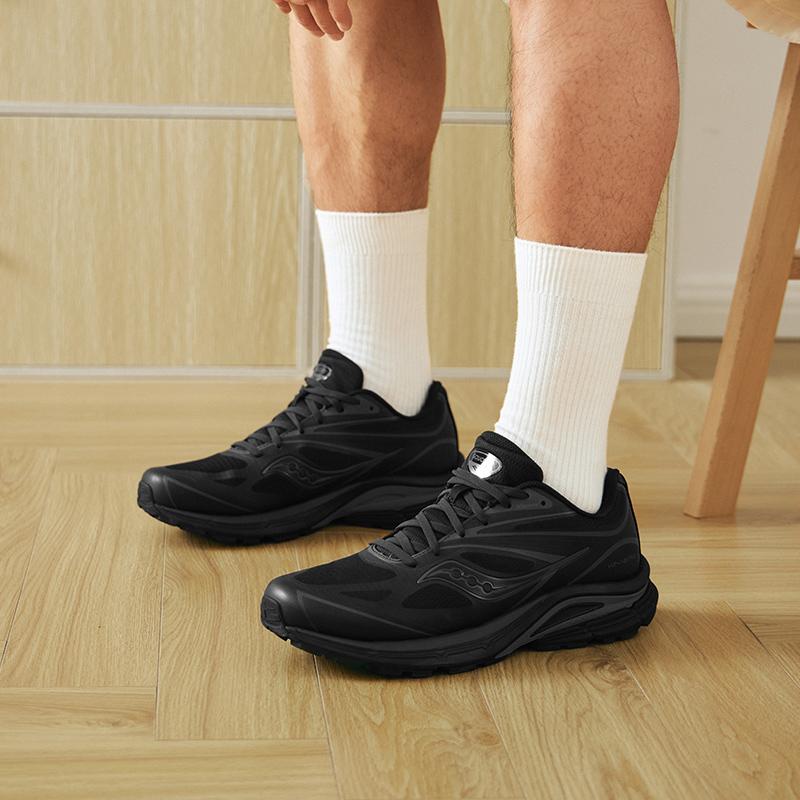SAUCONY Kinvara 4 RE Casual Retro Mesh Durable Breathable Rebound Low-Top Running Shoes Unisex Sneaker Black S79051-1