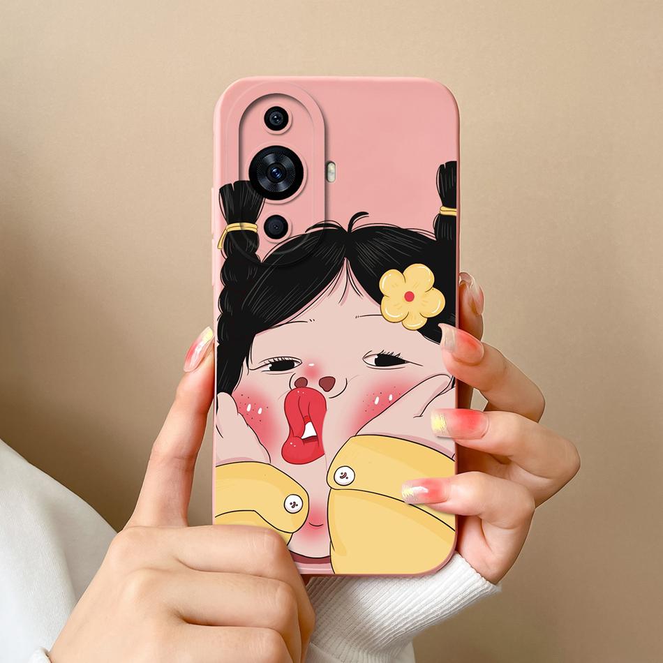 For Huawei Nova 11 Pro Phone Case Cute Design Full Protection Funda For Huawei Nova11 11Pro Soft Liquid Silicone Back Covers