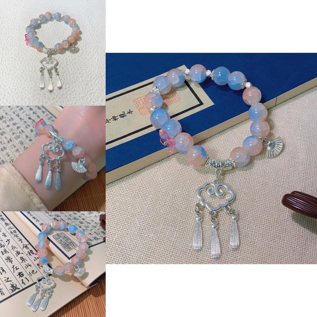 Elegant Glass Bead Bracelet With Unique Design And Cultural Appeal For Gifting