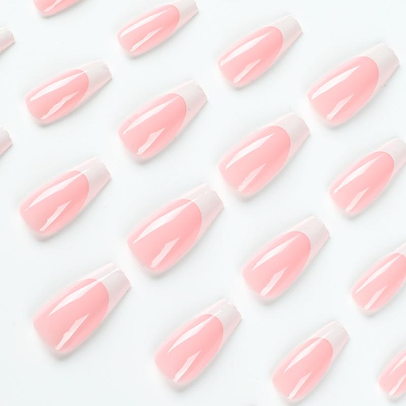 Nail Manicure Simple White Edge French Nail Removable Manicure Fake Nail Press On Nails