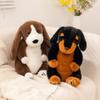 Dog Realistic Plush Toys Featuring Rottweiler And Basset Hound Styles For Gift
