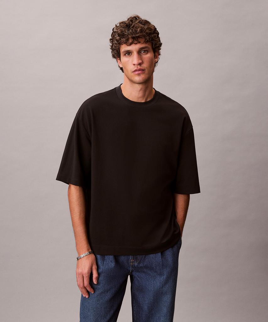 Kaelbinkeullainjin Relaxed Fit Cooling Pique Embossed Short Sleeve T-Shirt 4Rf203G Ub1