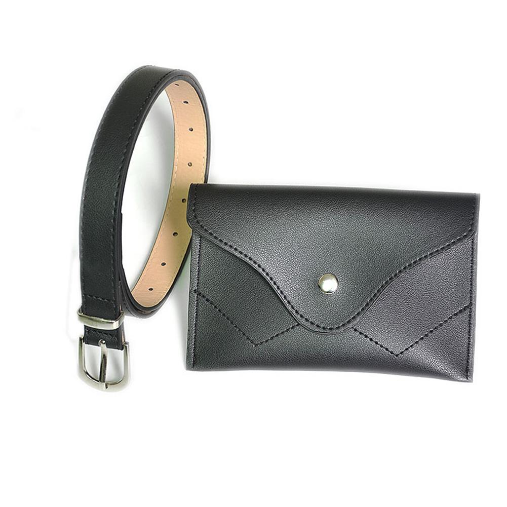 Fashion Womens Pu Leather Mini Belt Bag 