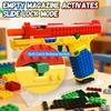 Diy Buildable Building Blocks Toy Gun With Shell Throwing Airsoft Blowback Empty Hanging Pistol Shooting Toy For Outdoor Cs Game
