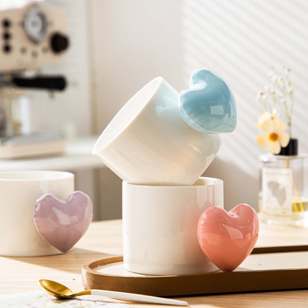 Tasse en céramique d'amour mignonne tasse souvenir de haute valeur ins créative ménage couple tasse à eau tasse à café