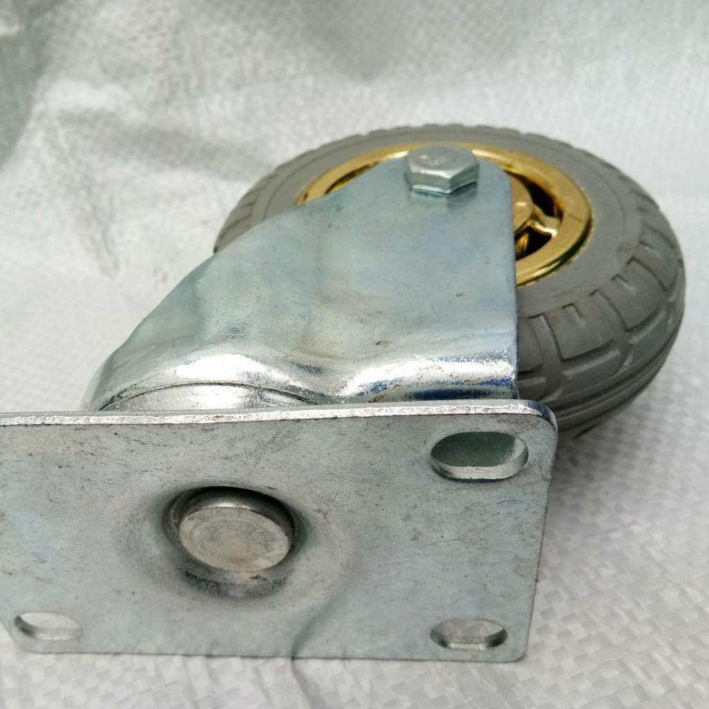 Gray Medium-Sized Silent Swivel Caster Wheel for Furniture and Trolleys