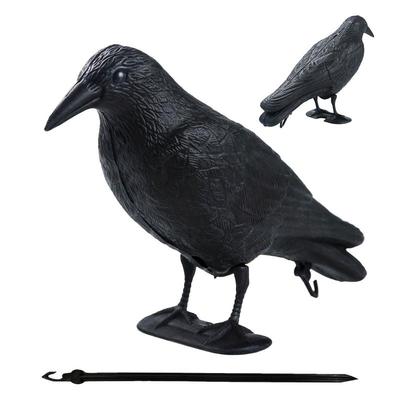 Crow Garden Statues Simulated Crow Figurine Outdoor Yard Statues Multipurpose Garden Ornaments Statues Garden Decor For Garden